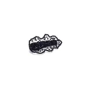 NEW EMM KUO women's crystal hair clip in black